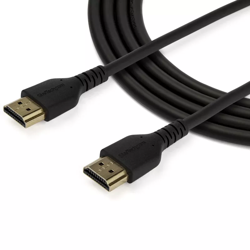 StarTech.com 6ft (2m) plonas HDMI 2.0 laidas, lankstus sertifikuotas HDMI kabelis su Ethernet, UHD 4K 60Hz HDR10, patvarus aramidinio pluošto dizainas su TPE apvalkalu