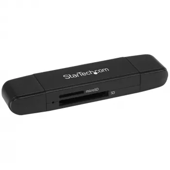 StarTech.com USB 3.0 atminties kortelių skaitytuvas / rašytuvas SD ir microSD kortelėms – USB-C ir USB-A