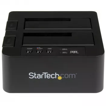 StarTech.com autonominis kietųjų diskų kopijavimo įrenginys, dviejų lizdų HDD/SSD klonuoklis/kopijuoklis, USB 3.1 (10Gbps) į SATA III HDD/SSD prijungimo stotelė, kietojo disko kopijavimo dokas