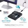 StarTech.com SM2DUPE11 – nepriklausomas M.2 SATA ir M.2 NVMe kopijavimo ir trynimo įrenginys, skirtas M.2 PCIe AHCI/NVMe, M.2 SATA, 2,5/3,5 colio SATA diskams