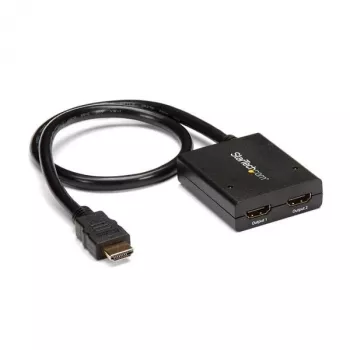 StarTech.com 4K HDMI 2 prievadų vaizdo skirstytuvas – 1x2 HDMI skirstytuvas – maitinamas USB arba maitinimo adapteriu – 4K 30Hz