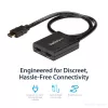 StarTech.com 4K HDMI 2 prievadų vaizdo skirstytuvas – 1x2 HDMI skirstytuvas – maitinamas USB arba maitinimo adapteriu – 4K 30Hz