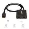 StarTech.com 4K HDMI 2 prievadų vaizdo skirstytuvas – 1x2 HDMI skirstytuvas – maitinamas USB arba maitinimo adapteriu – 4K 30Hz