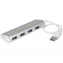 StarTech.com 4 prievadų USB šakotuvas, USB A į 4x USB-A prievadus, USB 5Gbps, tvirtas dizainas, maitinamas iš USB, nešiojamas nešiojamų kompiuterių USB 3.0 šakotuvas