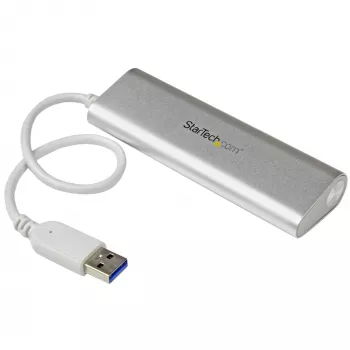 StarTech.com 4 prievadų USB šakotuvas, USB A į 4x USB-A prievadus, USB 5Gbps, tvirtas dizainas, maitinamas iš USB, nešiojamas nešiojamų kompiuterių USB 3.0 šakotuvas