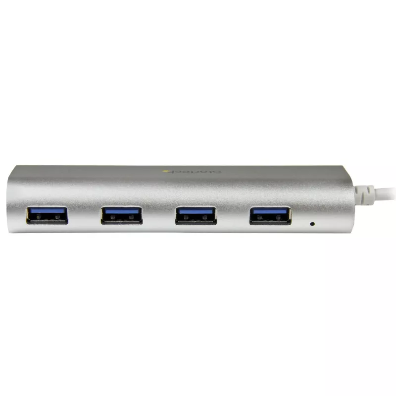 StarTech.com 4 prievadų USB šakotuvas, USB A į 4x USB-A prievadus, USB 5Gbps, tvirtas dizainas, maitinamas iš USB, nešiojamas nešiojamų kompiuterių USB 3.0 šakotuvas