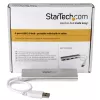StarTech.com 4 prievadų USB šakotuvas, USB A į 4x USB-A prievadus, USB 5Gbps, tvirtas dizainas, maitinamas iš USB, nešiojamas nešiojamų kompiuterių USB 3.0 šakotuvas