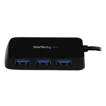StarTech.com ST4300MINU3B Nešiojamas 4 prievadų USB 3.0 mazgas - juodas