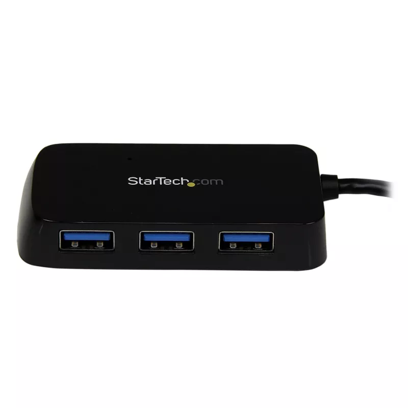 StarTech.com ST4300MINU3B Nešiojamas 4 prievadų USB 3.0 mazgas - juodas