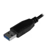 StarTech.com ST4300MINU3B Nešiojamas 4 prievadų USB 3.0 mazgas - juodas