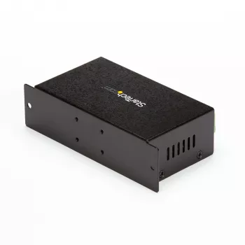 StarTech.com 7 prievadų USB 2.0 centras – metalinis pramoninis USB-A centras su ESD apsauga ir 350W apsauga nuo viršįtampių – tvirtinamas ant DIN bėgio, sienos ar stalo – TAA atitinkantis USB plėtiklis