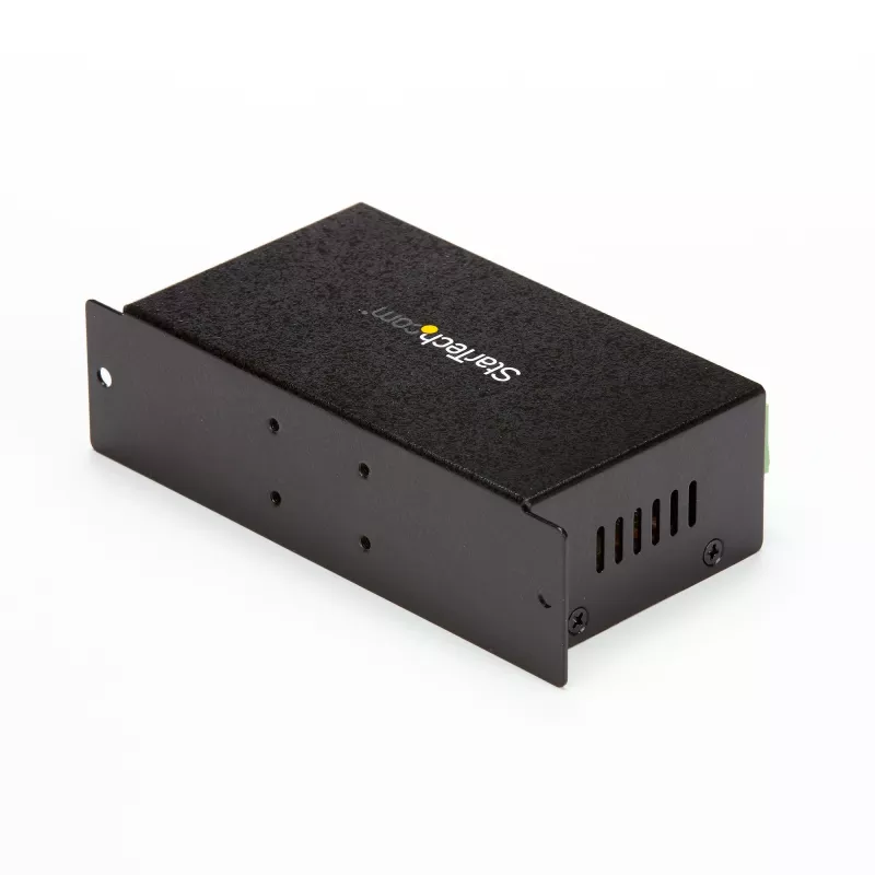 StarTech.com ST7200USBM pramoninis 7 prievadų USB 2.0 šakotuvas, metalinis korpusas, ESD ir viršįtampių apsauga, montuojamas ant DIN bėgelio, sienos ar stalo, 7–24 V DC, TAA, juodas