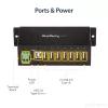 StarTech.com ST7200USBM pramoninis 7 prievadų USB 2.0 šakotuvas, metalinis korpusas, ESD ir viršįtampių apsauga, montuojamas ant DIN bėgelio, sienos ar stalo, 7–24 V DC, TAA, juodas