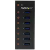StarTech.com 7 prievadų USB 3.0 šakotuvas – metalinis korpusas, montuojamas ant stalo ar sienos