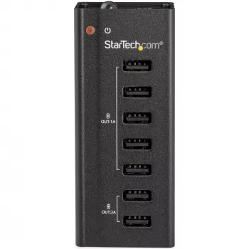 StarTech.com 7 prievadų USB įkrovimo stotelė su 5x 1A ir 2x 2A prievadais
