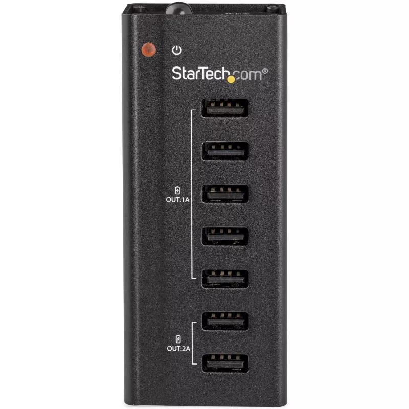StarTech.com 7 prievadų USB įkrovimo stotelė su 5x 1A ir 2x 2A prievadais