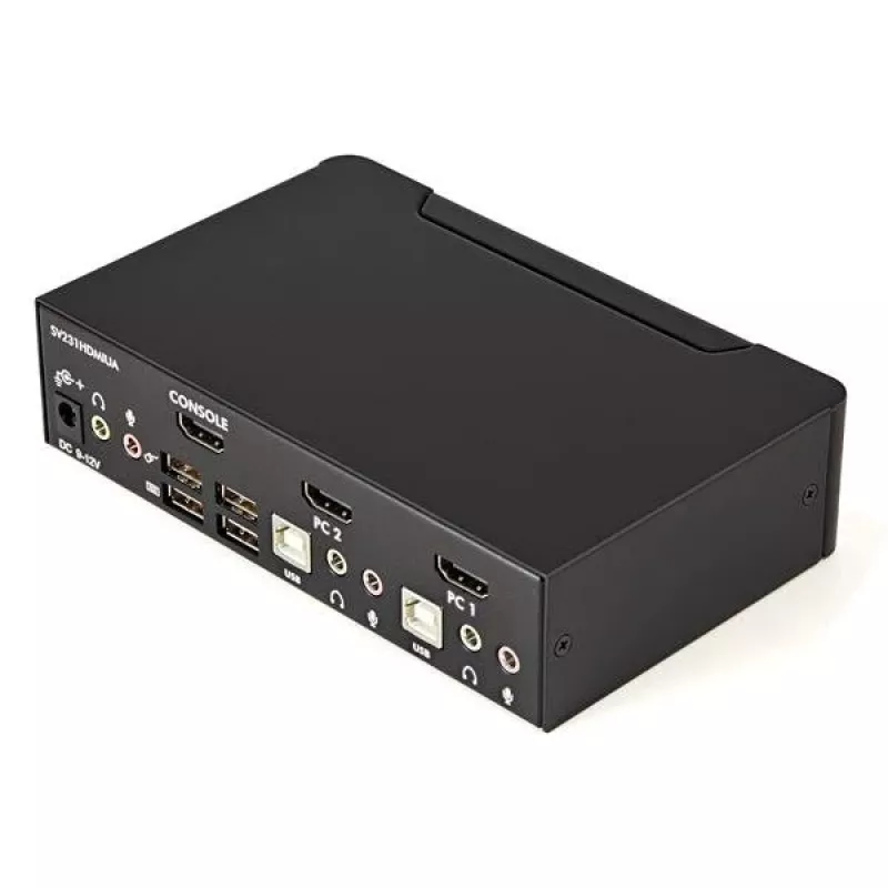 StarTech.com 2 prievadų USB HDMI KVM jungiklis su garsu ir USB 2.0 šakotuvu
