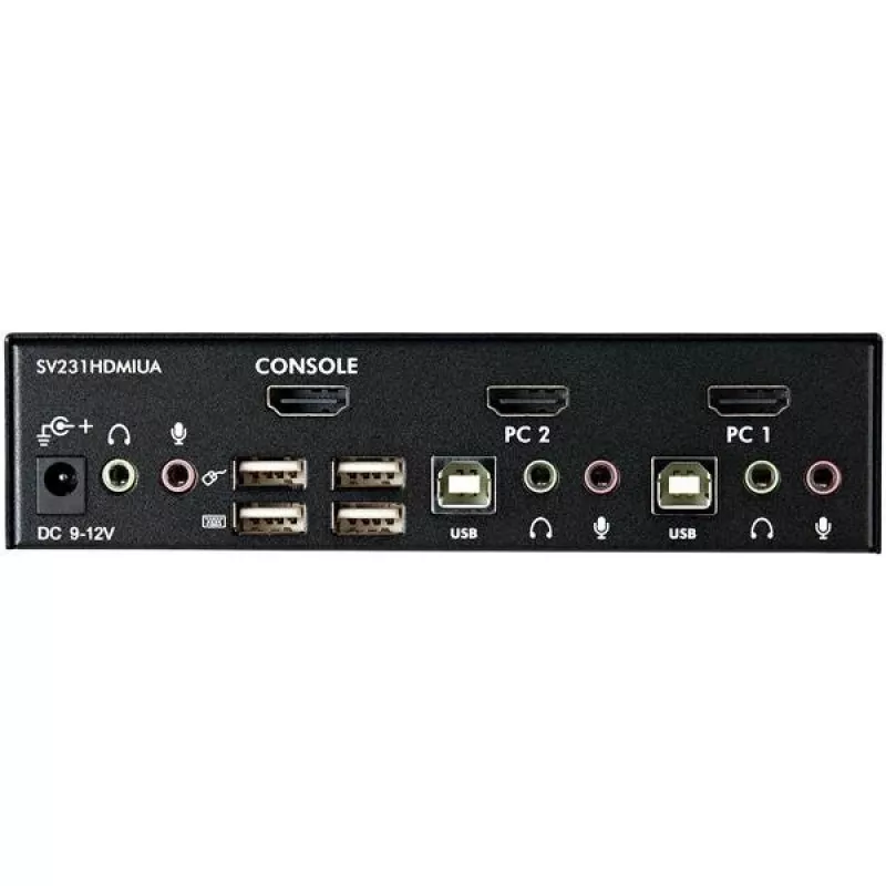 StarTech.com 2 prievadų USB HDMI KVM jungiklis su garsu ir USB 2.0 šakotuvu