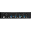 StarTech.com 4 prievadų HDMI KVM jungiklis – vienas monitorius 4K 60Hz Ultra HD HDR – stalinis HDMI 2.0 KVM jungiklis su 2 prievadų USB 3.0 šakotuvu (5Gbps) ir 4x USB 2.0 HID, garsu, karštųjų klavišų perjungimu – TAA