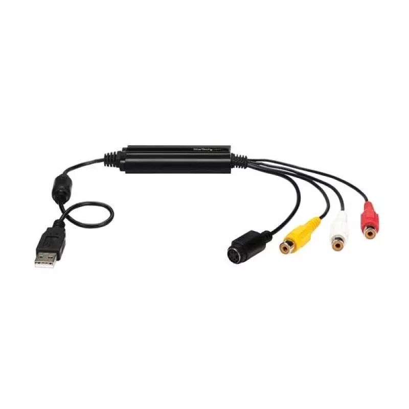 StarTech.com USB vaizdo fiksavimo adapterio kabelis – S-Video/Composite į USB 2.0 SD vaizdo fiksavimo įrenginio kabelis – TWAIN palaikymas – analoginis-skaitmeninis keitiklis medijos saugojimui – tik Windows