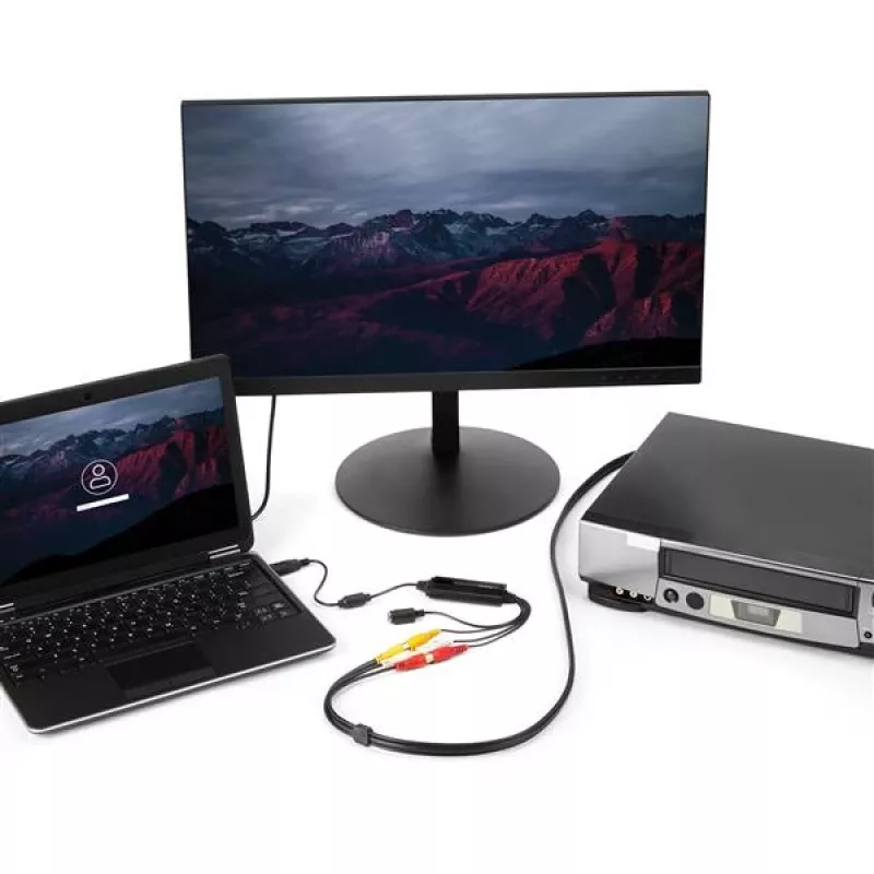 StarTech.com USB vaizdo fiksavimo adapterio kabelis – S-Video/Composite į USB 2.0 SD vaizdo fiksavimo įrenginio kabelis – TWAIN palaikymas – analoginis-skaitmeninis keitiklis medijos saugojimui – tik Windows