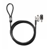 HP Keyed Cable Lock 10 mm, 1,83 m, apvalus raktas, cinkuotas plienas, juoda