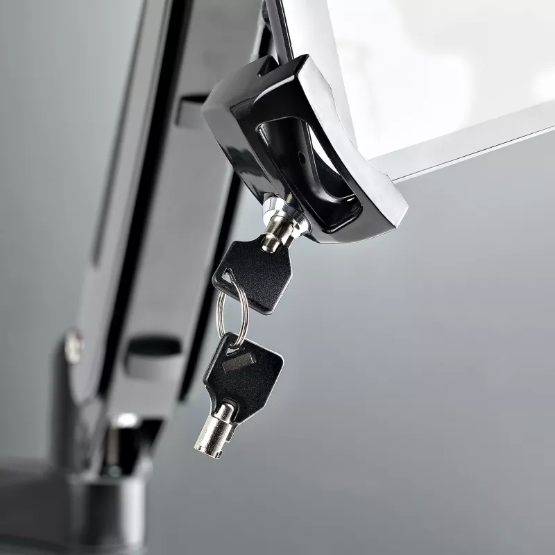 StarTech.com VESA laikiklio adapteris planšetėms 7,9–12,5 col. – iki 2 kg – 75x75/100x100 VESA – universalus apsauginis planšetės laikiklis – juodas