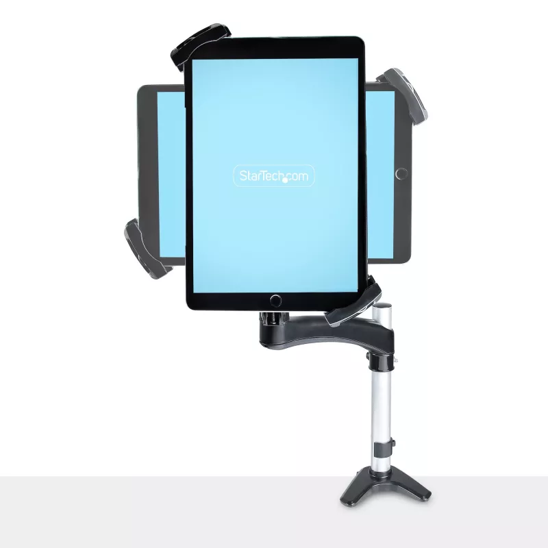 StarTech.com VESA laikiklio adapteris planšetėms 7,9–12,5 col. – iki 2 kg – 75x75/100x100 VESA – universalus apsauginis planšetės laikiklis – juodas