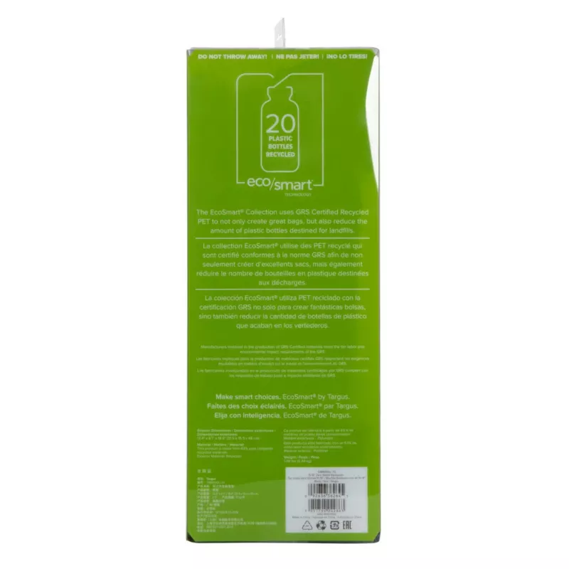 Kuprinė kasdieninė Targus Zero Waste Juoda Perdirbtas plastikas 21L