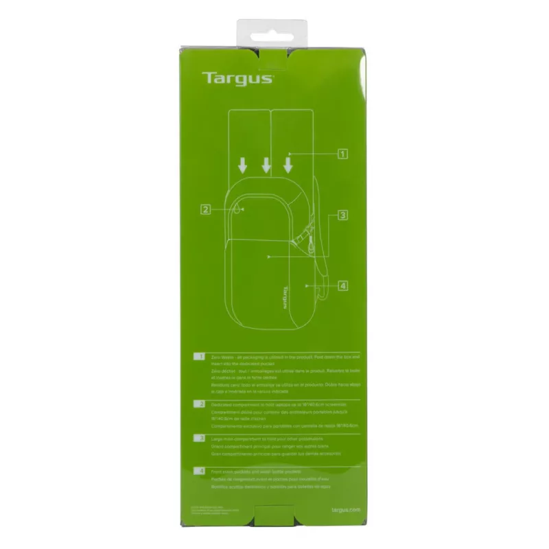 Kuprinė kasdieninė Targus Zero Waste Juoda Perdirbtas plastikas 21L