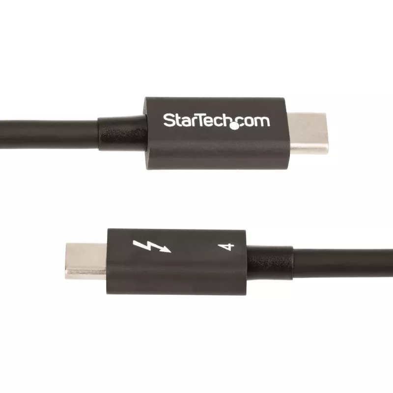 StarTech.com 1 m Thunderbolt 4 laidas - 40Gbps - 100W PD - 4K/8K vaizdas - Intel sertifikuotas - suderinamas su USB4/Thunderbolt 3/USB 3.2/USB Type-C/DisplayPort