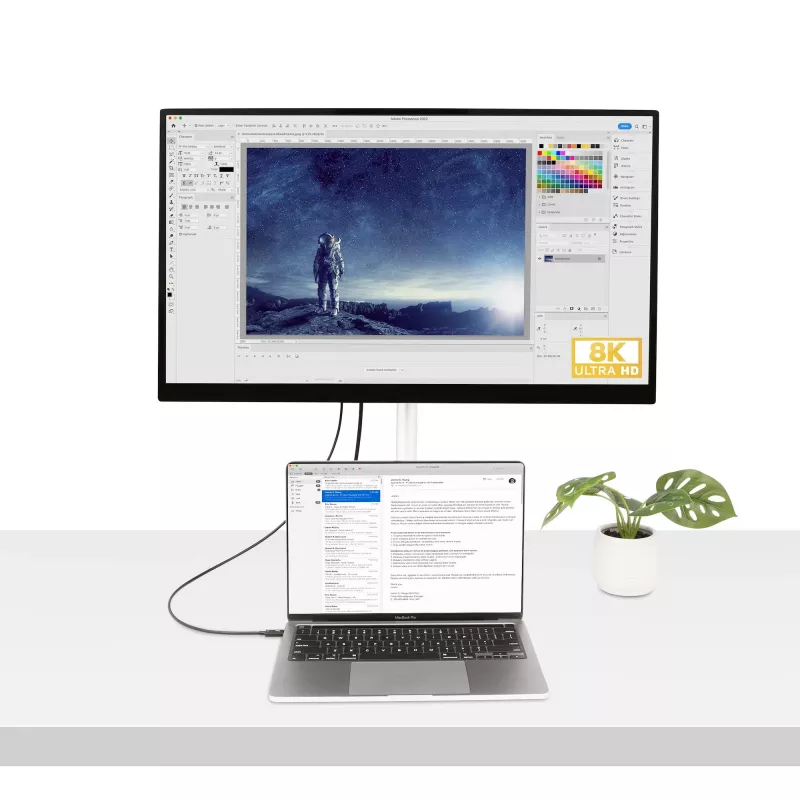 StarTech.com 1 m Thunderbolt 4 laidas - 40Gbps - 100W PD - 4K/8K vaizdas - Intel sertifikuotas - suderinamas su USB4/Thunderbolt 3/USB 3.2/USB Type-C/DisplayPort