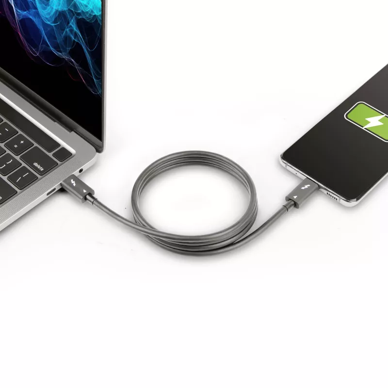 StarTech.com 1 m Thunderbolt 4 laidas - 40Gbps - 100W PD - 4K/8K vaizdas - Intel sertifikuotas - suderinamas su USB4/Thunderbolt 3/USB 3.2/USB Type-C/DisplayPort