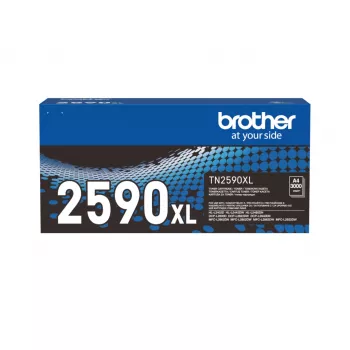 Brother TN-2590XL original juodas kasečių toneris, didelės išeigos, 1 vnt.