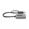 StarTech.com USB-C į Ethernet adapteris 2,5GbE su USB-A keitikliu, NBASE-T NIC, USB 3.0 Type-C 2,5/1G kelių greičių tinklas, suderinamas su Thunderbolt, Windows ir Mac
