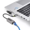 StarTech.com USB-C į Ethernet adapteris 2,5GbE su USB-A keitikliu, NBASE-T NIC, USB 3.0 Type-C 2,5/1G kelių greičių tinklas, suderinamas su Thunderbolt, Windows ir Mac