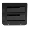 StarTech.com Dual-Bay USB 3.0 į SATA ir IDE kietojo disko dokas, USB išorinis 2.5/3.5 col. SATA I/II/III ir IDE (40 kontaktų) SSD/HDD dokas, karšto keitimo lizdai, įkrovimas iš viršaus