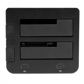 StarTech.com Dual-Bay USB 3.0 į SATA ir IDE kietojo disko dokas, USB išorinis 2.5/3.5 col. SATA I/II/III ir IDE (40 kontaktų) SSD/HDD dokas, karšto keitimo lizdai, įkrovimas iš viršaus