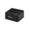 StarTech.com Dual-Bay USB 3.0 į SATA ir IDE kietojo disko dokas, USB išorinis 2.5/3.5 col. SATA I/II/III ir IDE (40 kontaktų) SSD/HDD dokas, karšto keitimo lizdai, įkrovimas iš viršaus