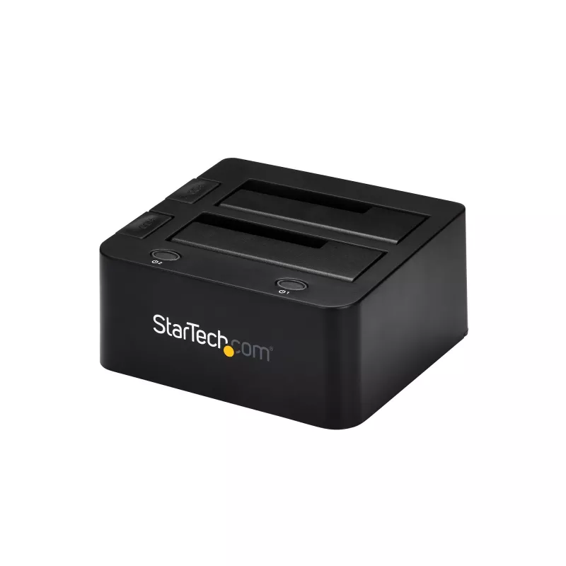 StarTech.com Dual-Bay USB 3.0 į SATA ir IDE kietojo disko dokas, USB išorinis 2.5/3.5 col. SATA I/II/III ir IDE (40 kontaktų) SSD/HDD dokas, karšto keitimo lizdai, įkrovimas iš viršaus
