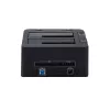 StarTech.com Dual-Bay USB 3.0 į SATA ir IDE kietojo disko dokas, USB išorinis 2.5/3.5 col. SATA I/II/III ir IDE (40 kontaktų) SSD/HDD dokas, karšto keitimo lizdai, įkrovimas iš viršaus