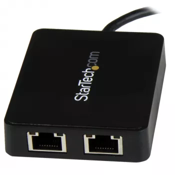 StarTech.com USB-C į dvigubą Gigabit Ethernet adapterį su USB (Type-A) prievadu