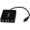 StarTech.com USB-C į dvigubą Gigabit Ethernet adapterį su USB (Type-A) prievadu