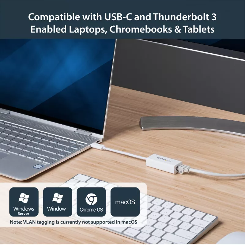 StarTech.com USB-C į Gigabit tinklo adapteris - Baltas