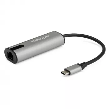 StarTech.com USB C į Ethernet adapteris 2.5GbE NBASE-T NIC - USB 3.0 Type C 2.5/1 Gigabit/100 Mbps kelių greičių tinklo adapteris, skirtas nešiojamam kompiuteriui, RJ45/LAN, suderinamas su Thunderbolt 3, MacBook Pro, Surface