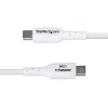 StarTech.com 6.6ft (2m) USB-A į USB-C įkrovimo laidas, įkrovimas ir sinchronizavimas, 3A, USB 2.0, TPE apvalkalas - baltas USB įkrovimo laidas