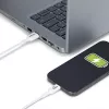StarTech.com 6.6ft (2m) USB-A į USB-C įkrovimo laidas, įkrovimas ir sinchronizavimas, 3A, USB 2.0, TPE apvalkalas - baltas USB įkrovimo laidas