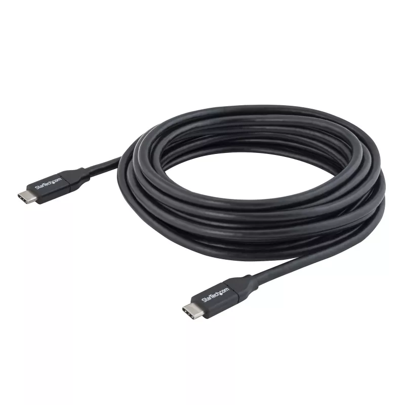 StarTech.com USB-C kabelis su Power Delivery (5A) - M/M - 4 m - USB 2.0 - USB-IF sertifikuotas