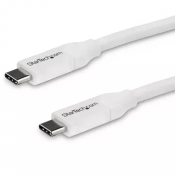StarTech.com USB-C į USB-C laidas su 5A PD - vyriškas/vyriškas - baltas - 4 m (13 pėd.) - USB 2.0 - USB-IF sertifikuotas