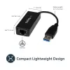 StarTech.com USB 3.0 prie Gigabit Ethernet tinklo adapteris, 10/100/1000 Mbps, USB į RJ45, USB 3.0 į LAN adapteris, USB 3.0 Ethernet adapteris (GbE), atitinka TAA